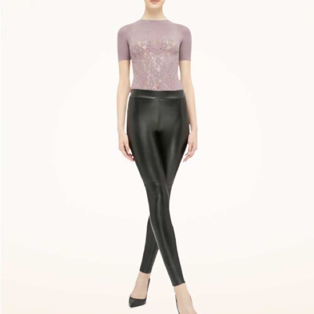 Wolford ESTELLA Faux Leather Leggings